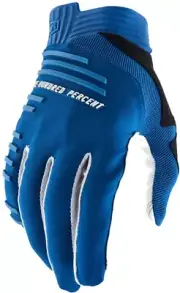 100% R-Core Mens MTB Mountain Bike Gloves Slate Blue LG