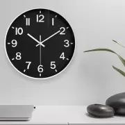 Visibility Wall Clock 3d Numbers with Silent Quartz Movement Display