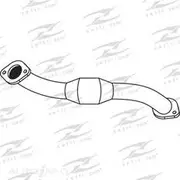 Redback Manifold Cat Converter to suit Toyota LandCruiser D-40 V8 4.5L VDJ200R Wagon 1VD-FTV 4WD 11/07 - 08-13 LHS - C0039