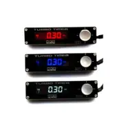 HKS STYLE BLACK TURBO TIMER RED LED STYLE FOR EVO STI WRX TYPE-R SUPRA GTR JDM