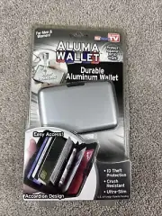 Aluminum Wallet As Seen On TV ID Shield Silver NEW