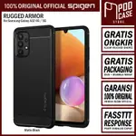 SPIGEN 堅固耐用的裝甲盒, 用於 SAMSUNG GALAXY A32 LTE 4G 5G 碳纖維啞光黑色軟包