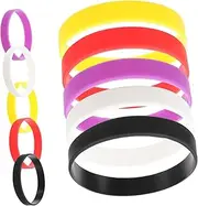 [EXAOMBLE] Silicone Bracelets Sports Wristbands for Girls Decorative Portable Chic for Gym and Daily Life