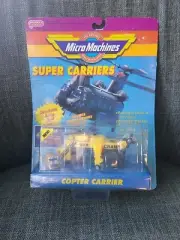 Galoob MICRO MACHINES Super Carriers Copter Carrier 1990 New yellow