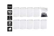 Cora 10Pcs Aquarium Filter Bags Fish Tank Bio Ball Media Mesh Storage Bag with Zipper(3 Sizes-2 Colours)