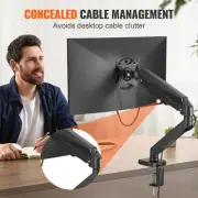 Single Monitor Arm Mount for 13-32" Screens, Adjustable, Holds Up to 9.1 kg