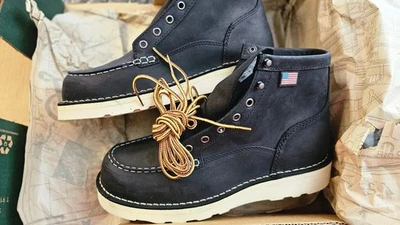 Danner Bull Run Moc Toe 15568 9 EE Black Work Boot