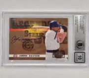 Andre Dawson signed 2003 Donruss Legends of Summer #3 card BGS BAS 10 auto