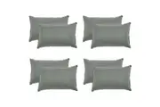 4x 2pc Royal Comfort Bamboo Charcoal Bedding Pillow Soft Cushion 50x75cm Grey