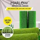 Marlow Artificial Grass Synthetic Turf Fake Lawn Plastic 10/20SQM Plant 35mm