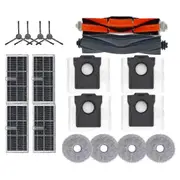 Replacement Parts for X30 Pro Ultra Robot Vacuum - Brushes, Filters, Dust Bags