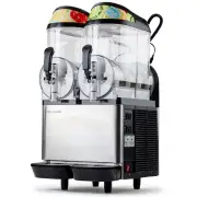 POLYCOOL 24L Double Tank Commercial Slush Machine, Quality Donper Compressor, Frozen Slushy Maker