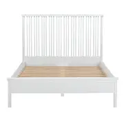 [Florabelle Living] Ibiza Double Bed Pillar White