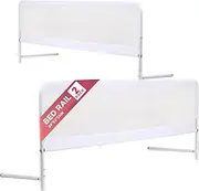 FURWEY 2Pack Extra Long Bed Rails 59 inch Bed Rail for Twin, Full, King and Queen Beds Safety Railing Guards (59" x 20")