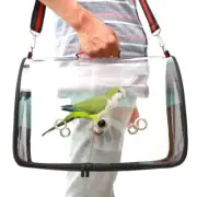 Bird Carrier Cage Transparent PVC Breathable Parrots Travel Bag Pet Backpack Bir