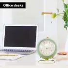 Analog Alarm Clock Light Emitting Silent Non Ticking Clock for Kid (Green)