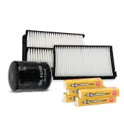 NGK Glow Plug & NTK Filter Service Kit for Ford Ranger XL Plus PX1 3.2L Panel