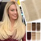 ONE PIECE Clip In 100% Real Remy Human Hair Extensions Full Head 8-24" Balayage#