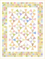NEW - MILLICENT - 85" x 69"-Quilt-Addicts Pre-cut Patchwork Quilt Kit Single`