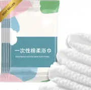 6 Pack Large Compressed Bath Towels 55"x27" Travel Hiking Quick Dry Wipes