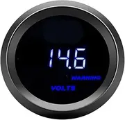 Digital Auto Volt Meter 52mm Voltmeter 12 Volt Blue LED Voltage Meter Gauge with Sensor for Car Boat Truck Automotive Voltmeter