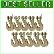 10 Pack High Strength G70 Clevis Hooks - 6600 lbs for Efficient Transport