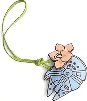 [Vera Bradley] Star Wars Faux Leather Bag Charm, Millennium Falcon Floral, Millennium Falcon Floral, One Size