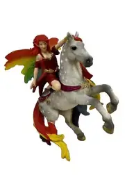 Schleich 70483 Amisi Mounted on Horse Bayala Elf Fairy Rare HTF NIB NEW RETIRED