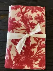 Pottery Barn Sorrel Toile Euro Sham Red Holiday Christmas New