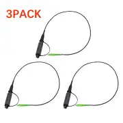 3PACK Optical Hardened Male Connector to SC/APC Test Jumper Singlemode 2 feet
