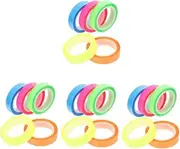 HOODANCOS 4sets Book Tape Highlighter Tape Removable Sticky Tabs for Reading Annotations Book Tags Page Markers Notes 5rolls*4