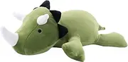 Dinosaur Weighted Stuffed Animals for Anxiety and Stress Relief 15.3inch 1.5lb Weighted Plush Animal Throw Pillow,Super Soft Cartoon Hugging Toy Gifts for Bedding (Green)