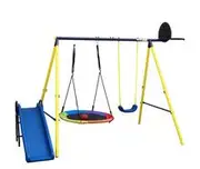 Swing with Slide and Hoop Set