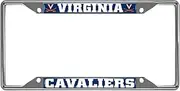 FANMATS 25595 Virginia Cavaliers Chrome Metal License Plate Frame, 6.25in x 12.25in