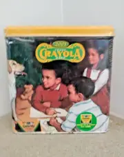 Vintage Crayola 2001 "Norman Rockwell" Collectible Tin New 64 ct. Crayon Box Lab