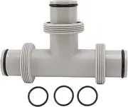 Replacement Hose Adapter, 1.5 Pool Hose Adapter for Above Ground Swimming Pool, 2 in 1 T Shape Pool Hose Connector for Intex Fit for Threaded Connection Pumps & Plunger Valve