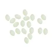 200Pcs 8x6mm Oval Plastic Glow Fishing Beads Tackle Tool, White