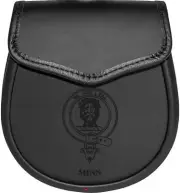 Minn Leather Day Sporran Scottish Clan Crest