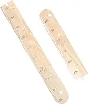 Zerodeko Boys and Girls Height Chart Wooden Growth Chart Wall Decor Boys and Girls Room Height Measurement Tool