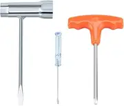 Ineedtech Chainsaw T-Wrench 13mm by 19mm & T27 Torx Screwdriver for Stihl Makita Husqvarna Dolmar Partner Echo Jonsered Poulan John Deere Chainsaws (Chainsaw Scrench, T Handle Screwdriver)