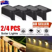Solar LED Deck Night Lights Garden Patio Pathway Stairs Step Fence Lamp PA