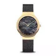 Bering Time - Classic Women's Polished Gold-tone Watch - 12934-132 / NEW W TAGS