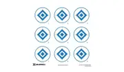 Caldwell Diamond Blue Paper Target - 16" 10 Sheets #cald-pt16db