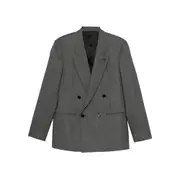 [Lardini] Lardini Double-breasted Blazer 46 IT GREY