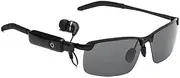 Sunglasses, Voice Control and Open Ear Style Listen Music and Calls with UP and Down, Bluetooth 5.0 Smart Glasses Waterproof Feature for Outdoor Sports(B)