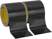 uxcell 3"x0.01" Bookbinding Tape, 22 Yard Total 2 Roll Cloth Bookbinding Repair Tape Book Binding Tape Self Adhesive for Repairing Old Books, Black