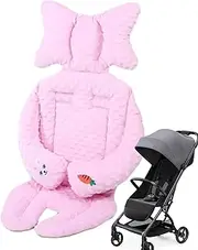 Breathable Seat Cushion, Plush Car Seat Padding For Baby, Adjustable Baby Seat Cushion, Baby Stroller Inserts, Easy Clean Car Seat Cushion, Ergonomic Baby Car Seat Pad, Portable Baby