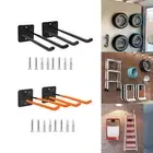 2x Wall Mounted Hooks Car Tires Shed Power Garden Tools Garage Storage Hooks