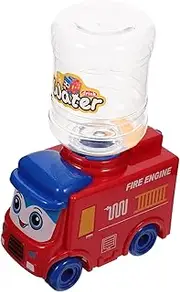 GETAJGHSD Fire Engine Mini Water Dispenser Cartoon Water Fountain for Lightweight Portable Design Fun Drinking Habits Development Present