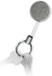 Lucky Line 46301 Mid-Size Heavy Duty Key Reel Stainless Steel 1 Per Card